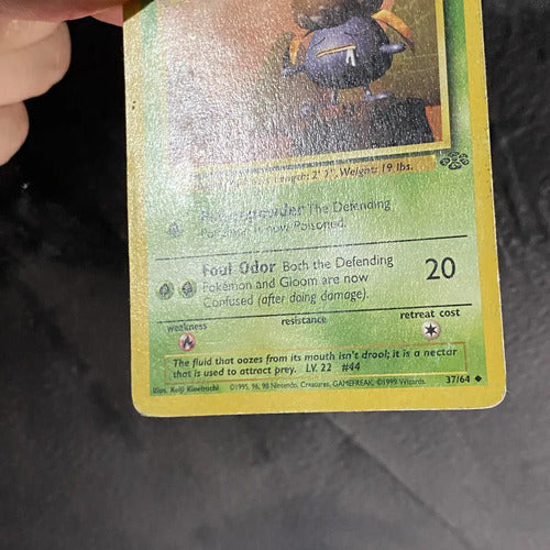 Damaged Gloom Jungle Cartas Tcg Pokemon Vintage Gloom Inglés