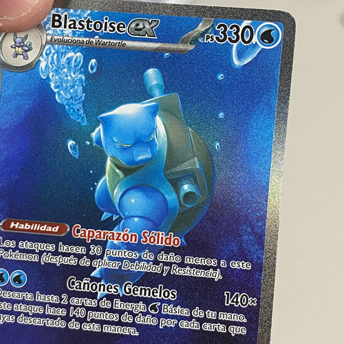 Heavily Played Blastoise Ex Sepcial 151 Cartas Pokemon Tcg Blastoise Ex Español