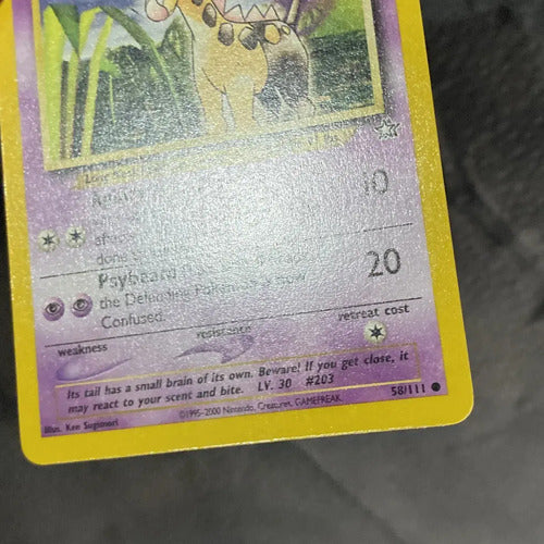 Mint Girafarig Neo Genesis Cartas Tcg Pokemon Vintage Girafarig Inglés