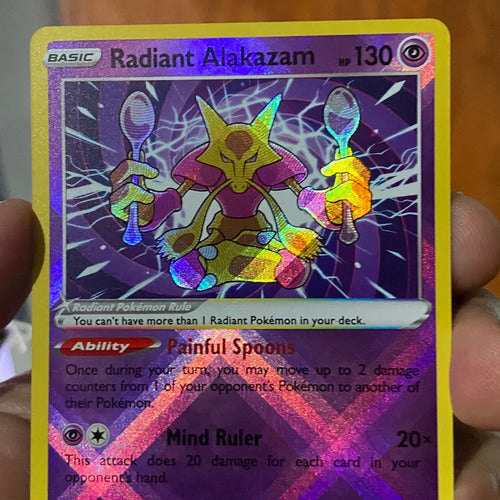 Near Mint Radiant Alakazam Cartas Pokemon Tcg Radiant Alakazam Inglés