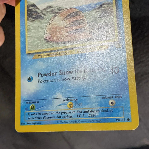 Lp Swinub Neo Genesis Cartas Tcg Pokemon Vintage Swinub Inglés