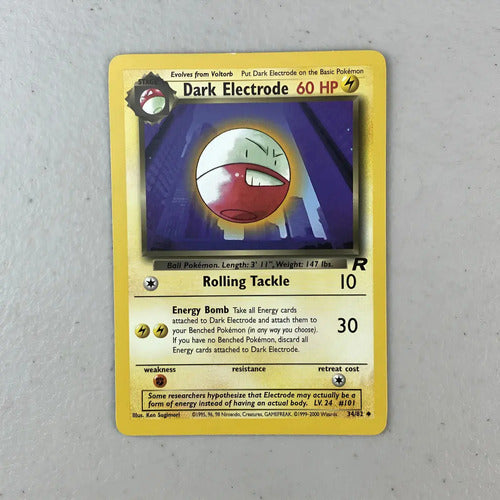 Nm Dark Electrode Team Rocket Cartas Tcg Pokemon Vintage B Dark Electorde Inglés