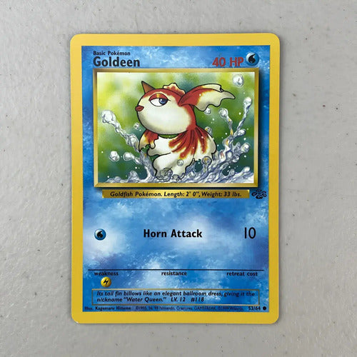 Near Mint Goldeen Jungle Cartas Tcg Pokemon Vintage Goldeen Inglés