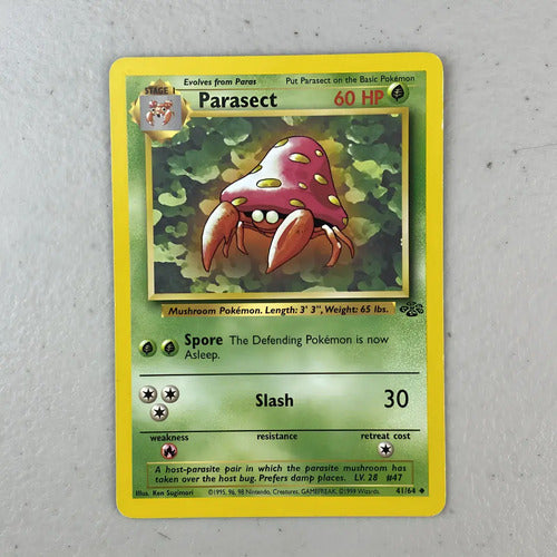 Lp Parasect Jungle Cartas Tcg Pokemon Vintage A Parasect Inglés
