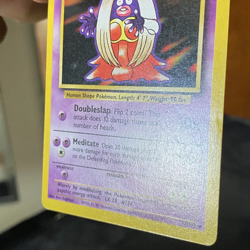 Damaged Jynx Base Set Cartas Pokemon Tcg Vintage Jynx Inglés