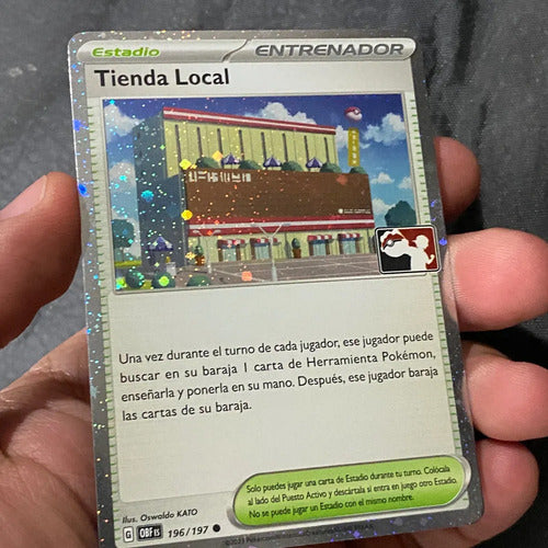 Carta Tienda Local Prize Pack Holo Cartas Pokemon Tcg Tienda Local Español