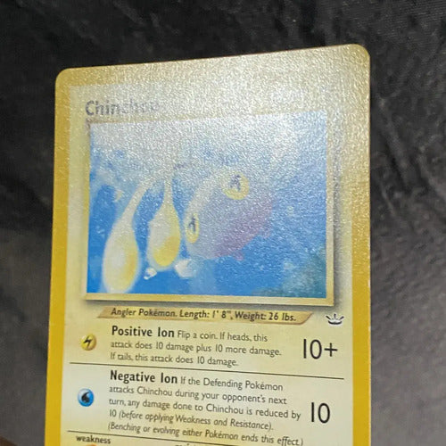 Nm Chinchou Neo Revelation Cartas Tcg Pokemon Vintage Chinchou Inglés