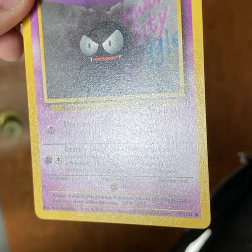Lp Gastly Base Set Cartas Pokemon Tcg Vintage A Gastly Inglés