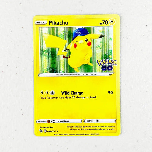 Mint Pikachu Holo Pokemon Go Cartas Pokemon Tcg Pikachu Inglés