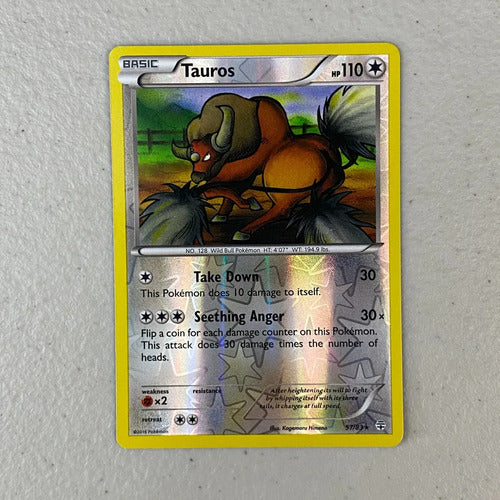 Mint Tauros Reverse Xy Generations Cartas Pokemon Tcg Tauros Inglés