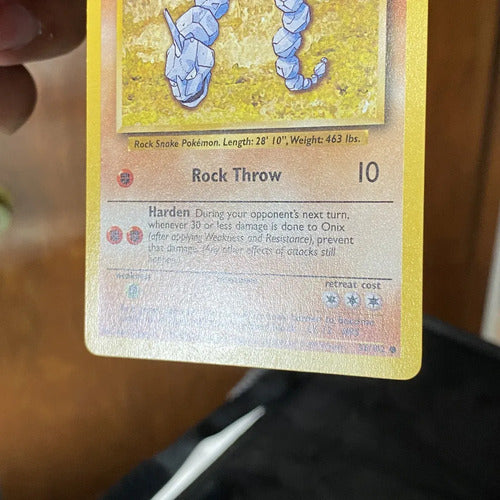 Near Mint Onyx Base Set Cartas Pokemon Tcg Vintage Onyx Inglés
