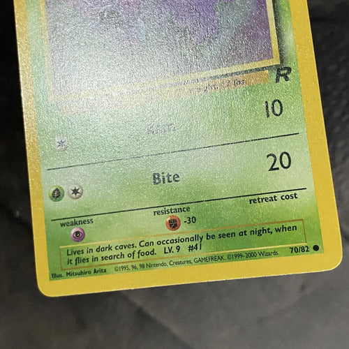 Nm Zubat Team Rocket Cartas Tcg Pokemon Vintage Zubat Inglés