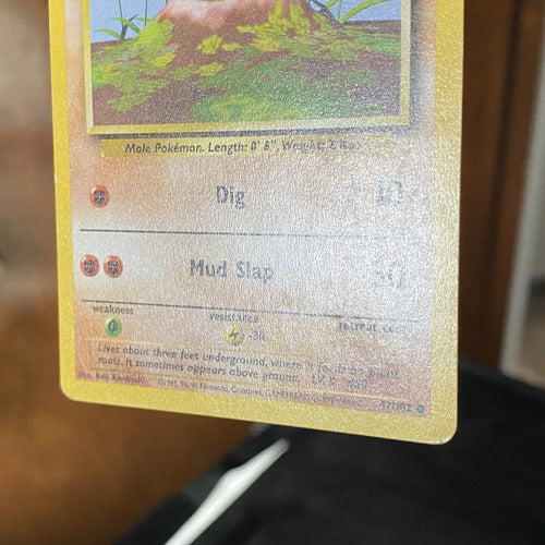 Lp Diglett Base Set Cartas Pokemon Tcg Vintage A Digglet Inglés