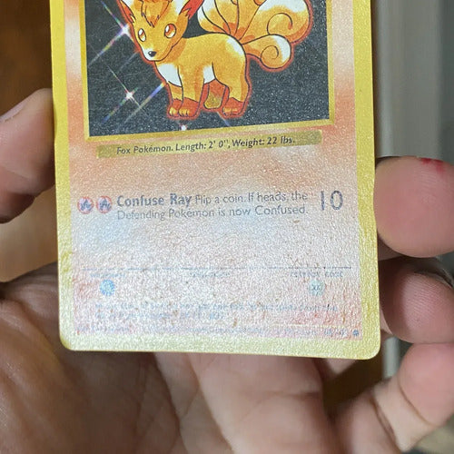 Hp Vulpix Shadowless Base Set Cartas Pokemon Tcg Vulpix Inglés