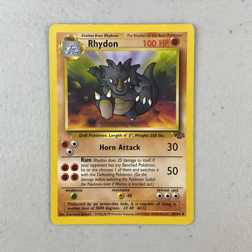 Lp Rhydon Jungle Cartas Tcg Pokemon Vintage Rhydon Inglés