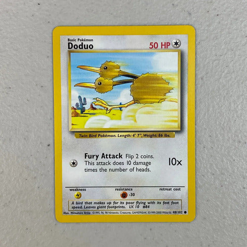 Near Mint Doduo Base Set 1999 Cartas Pokemon Tcg Doduo Inglés