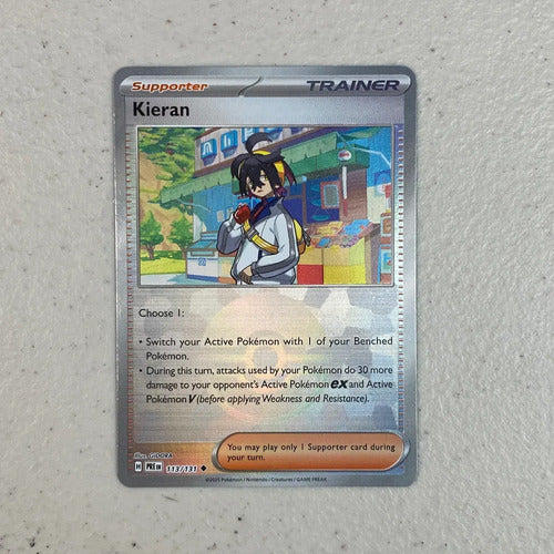 Poke Ball Kieran Prismatic Evolution Pokemon Tcg Kieran Inglés