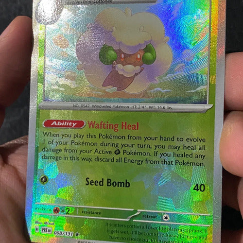 Poke Ball Whimsicott Prismatic Evolution Pokemon Tcg Whimsicott Inglés