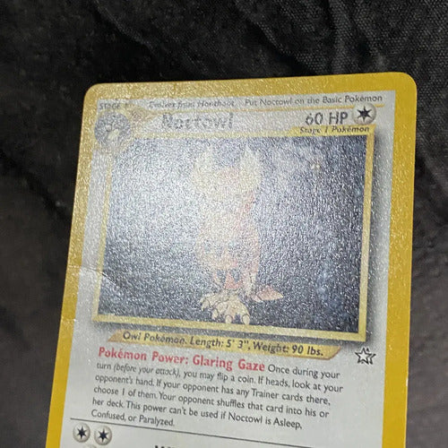 Damaged Noctowl Neo Genesis Cartas Tcg Pokemon Vintage Noctowl Inglés