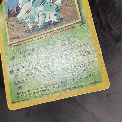 Hp Nidorina Jungle Cartas Tcg Pokemon Vintage Nidorina Inglés