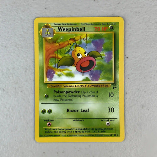 Near Mint Weepinbell Base Set 2 Cartas Pokemon Tcg Vintage Weepinbell Inglés
