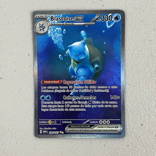 Heavily Played Blastoise Ex Sepcial 151 Cartas Pokemon Tcg Blastoise Ex Español