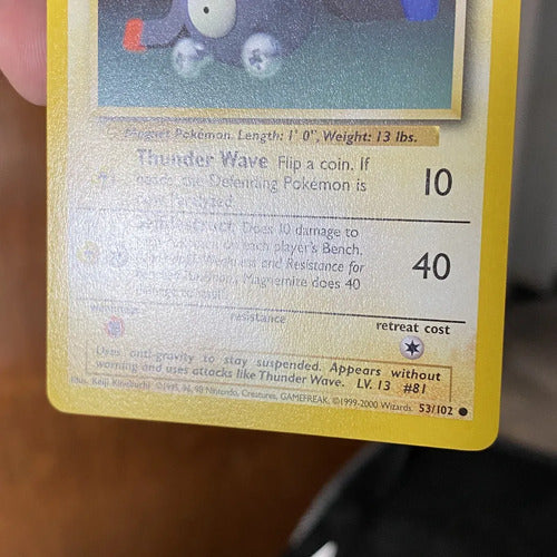 Nm Magnemite Base Set Cartas Pokemon Tcg Vintage Magnemite Inglés