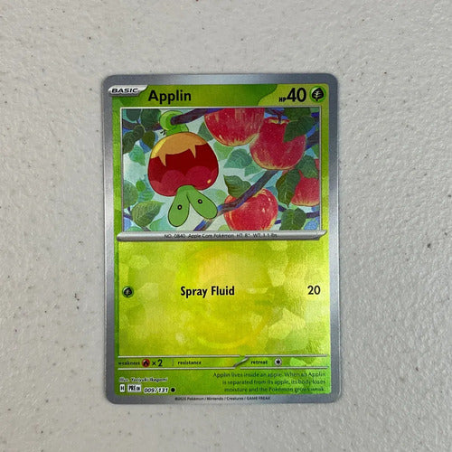 Poke Ball Applin Prismatic Evolution Pokemon Tcg Applin Inglés