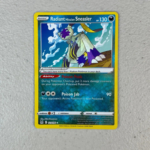 Radiant Hisuian Sneasler Cartas Pokemon Tcg Radiant Hisuian Sneasler Inglés