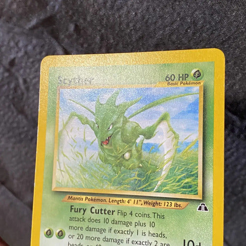 Lp Scyther Neo Discovery Cartas Tcg Pokemon Vintage Scyther Inglés