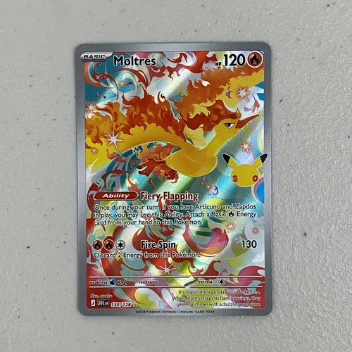 Moltres Illustration Rare 30 Aniversario Carta Pokemon Tcg B Moltress Inglés
