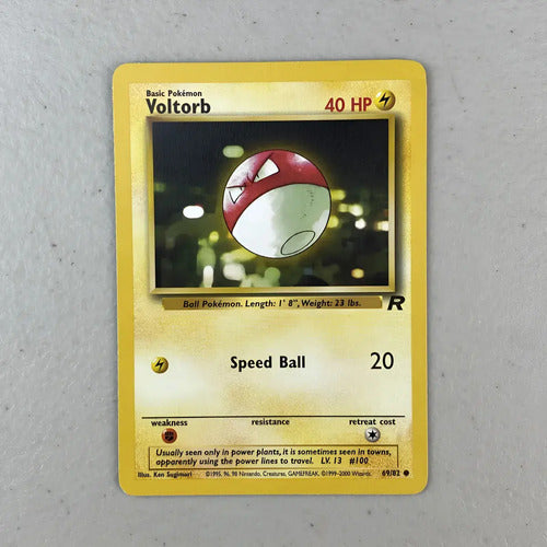 Lp Voltorb Team Rocket Cartas Tcg Pokemon Vintage A Voltorb Inglés