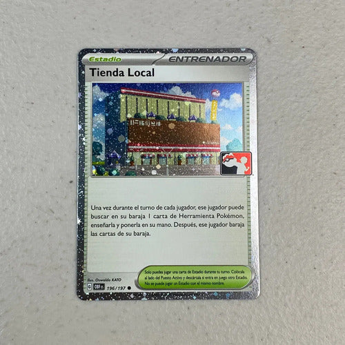 Carta Tienda Local Prize Pack Holo Cartas Pokemon Tcg Tienda Local Español