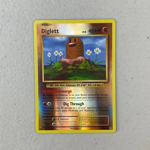 Damaged Diglett Reverse Evolutions Cartas Pokemon Tcg Diglett Inglés