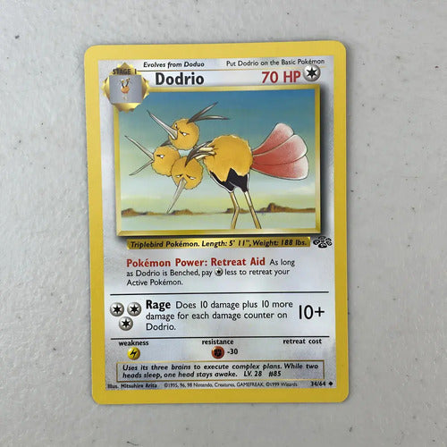 Near Mint Dodrio Jungle Cartas Tcg Pokemon Vintage B Dodrio Inglés