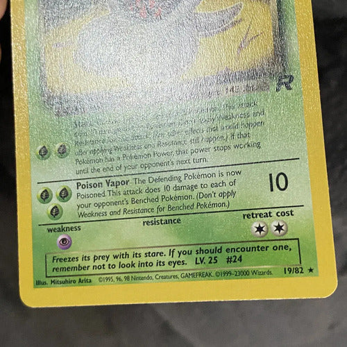 Nm Dark Arbok Team Rocket Cartas Tcg Pokemon Vintage Dark Arbok Inglés