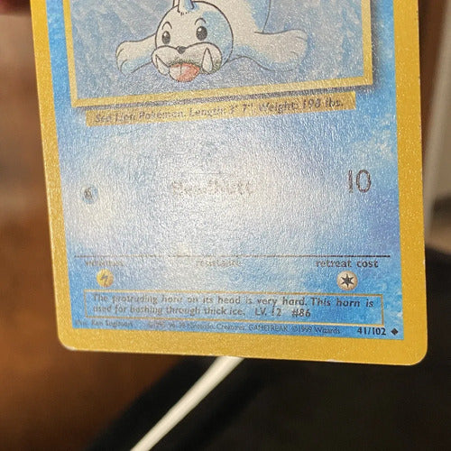 Damaged Seel Base Set Cartas Pokemon Tcg Vintage B Seel Inglés