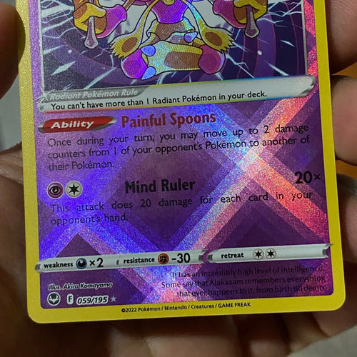 Near Mint Radiant Alakazam Cartas Pokemon Tcg Radiant Alakazam Inglés