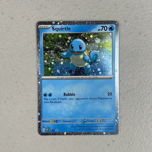 Near Mint Squirtle 151 Cosmo Holo Promo Cartas Pokemon Tcg Squirtle Inglés