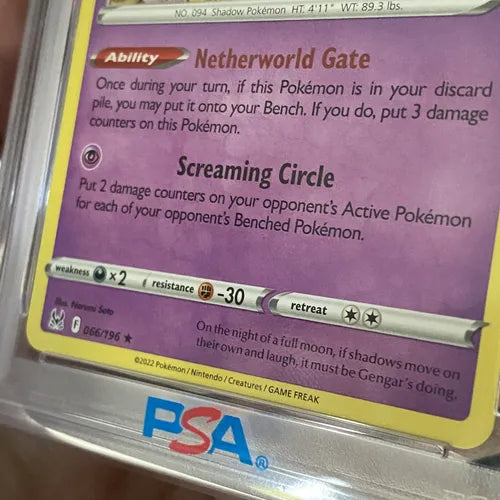 Psa 9 Gengar Prize Pack Series Muy Rara Cartas Pokemon Tcg Gengar Prize Pack Series Inglés