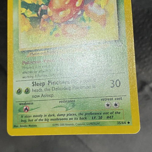 Nm Parasect Neo Revelation Cartas Tcg Pokemon Vintage Parasect Inglés