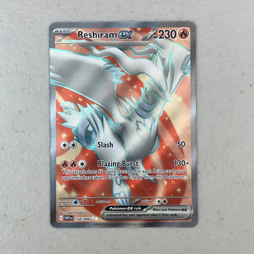 Gem Mint Reshiram Ex Full Art White Flare Cartas Pokemon Tcg Reshiram Ex Inglés