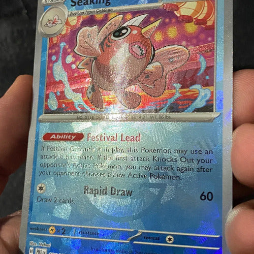 Poke Ball Seaking Prismatic Evolution Pokemon Tcg Seaking Poke Ball Pattern Inglés