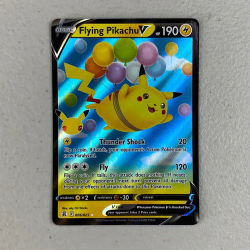Mint Flying Pikachu V Celebrations Cartas Pokemon Tcg Pikachu V Inglés