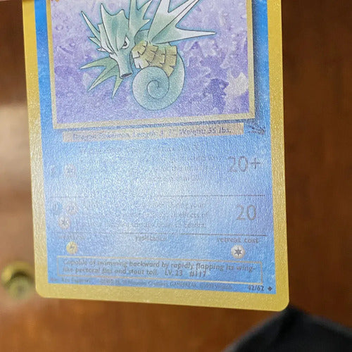 Near Mint Seadra Fossil Cartas Pokemon Tcg Vintage Seadra Inglés