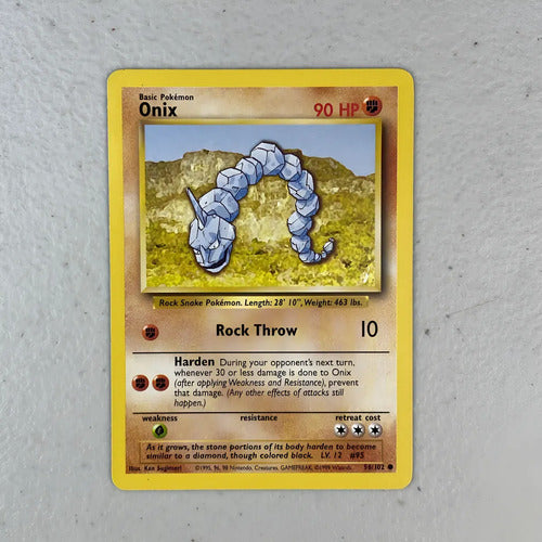 Near Mint Onyx Base Set Cartas Pokemon Tcg Vintage Onyx Inglés