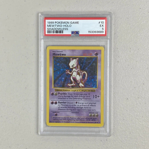 Psa 5 Mewtwo Base Set Shadowless Cartas Pokemon Tcg Psa Mewtwo Ingles