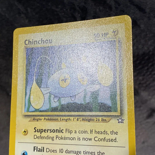Damaged Chinchou Neo Genesis Cartas Tcg Pokemon Vintage Chinchou Inglés