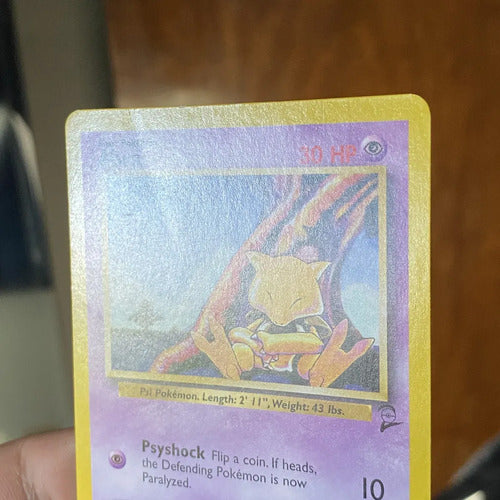 Damaged Abra Base Set 2 Cartas Pokemon Tcg Vintage Abra Inglés
