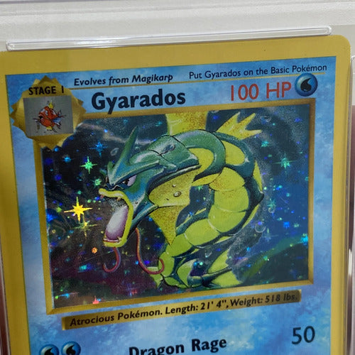 Psa 5 Gyarados Holo Base Set Shadowless Cartas Pokemon Tcg Gyarados Ingles